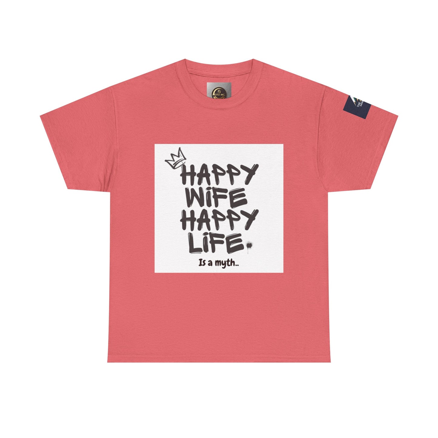 Happy Wife, Happy Life Unisex Tee | Funny Gift for Husband, Casual Streetwear, Quirky Humor Shirt, Relationship Humor Top, Anniversary Gift