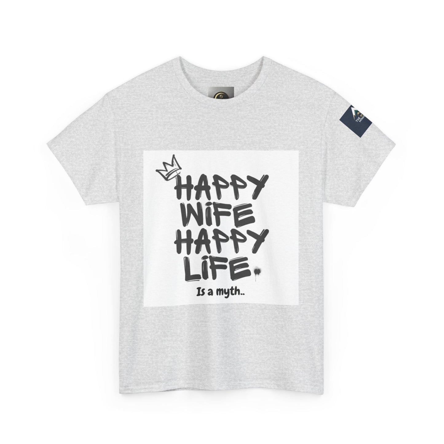 Happy Wife, Happy Life Unisex Tee | Funny Gift for Husband, Casual Streetwear, Quirky Humor Shirt, Relationship Humor Top, Anniversary Gift