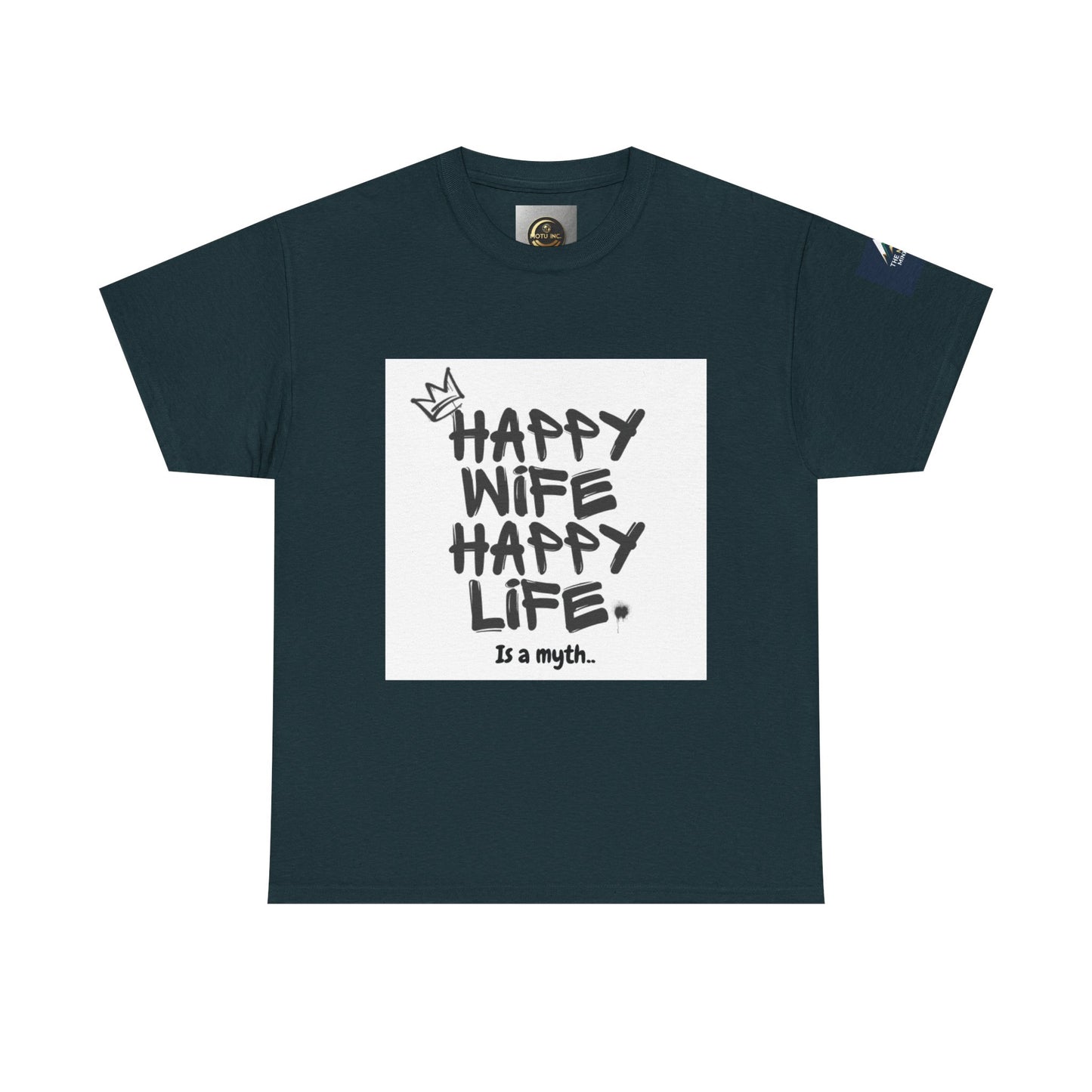 Happy Wife, Happy Life Unisex Tee | Funny Gift for Husband, Casual Streetwear, Quirky Humor Shirt, Relationship Humor Top, Anniversary Gift