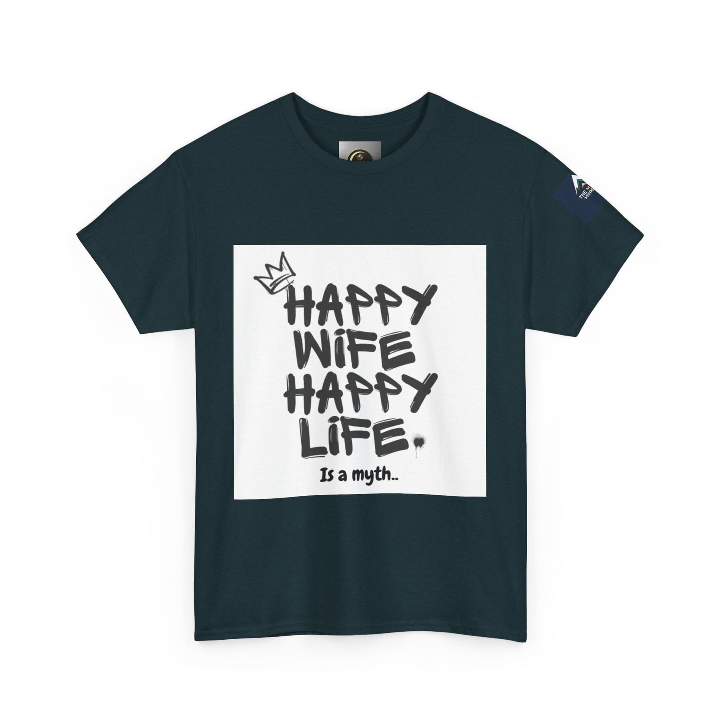 Happy Wife, Happy Life Unisex Tee | Funny Gift for Husband, Casual Streetwear, Quirky Humor Shirt, Relationship Humor Top, Anniversary Gift