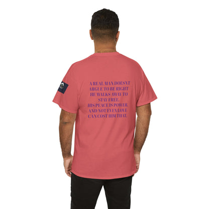 Graphic Tee - Wise Men Choose Peace Over P*ssy Statement Design