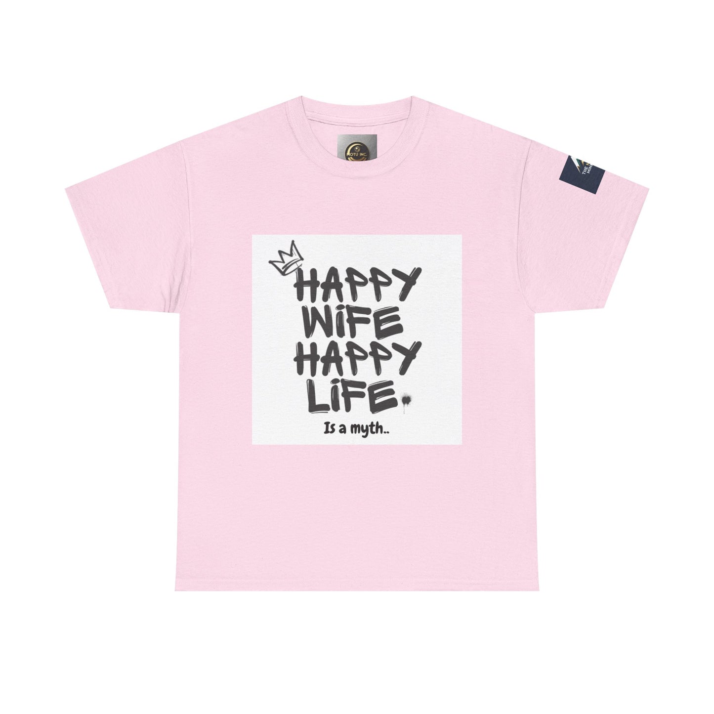 Happy Wife, Happy Life Unisex Tee | Funny Gift for Husband, Casual Streetwear, Quirky Humor Shirt, Relationship Humor Top, Anniversary Gift