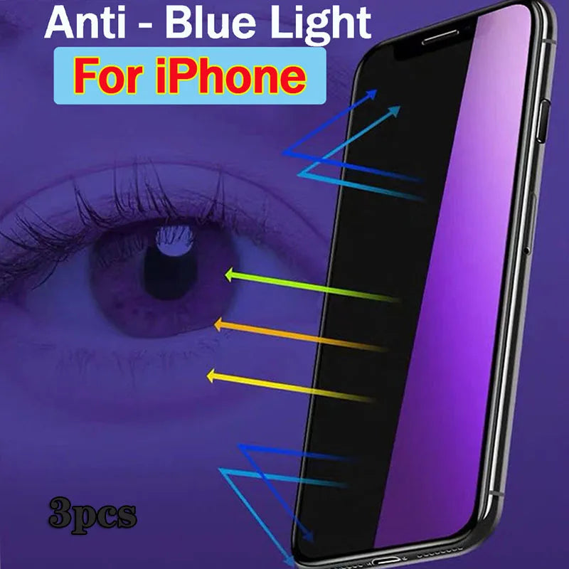 Anti-Blue Light Screen Protector (3-Pack, iPhone)