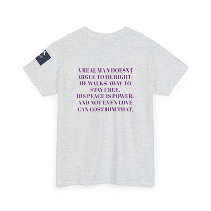 Graphic Tee - Wise Men Choose Peace Over P*ssy Statement Design