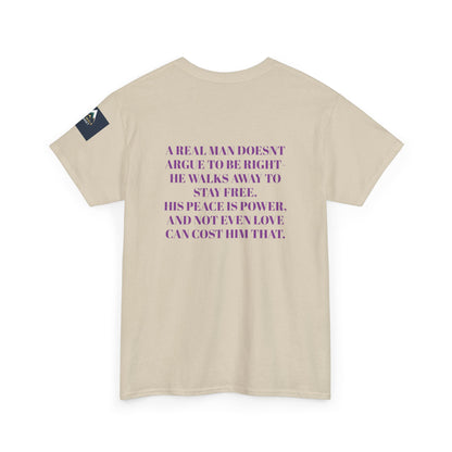 Graphic Tee - Wise Men Choose Peace Over P*ssy Statement Design