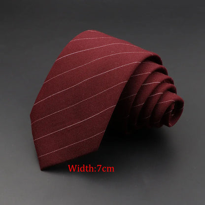 Grey Plaid Skinny Cotton Tie (6cm)