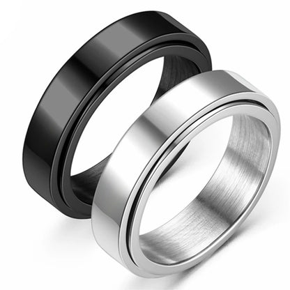 Stainless Steel Anxiety Spinner Ring
