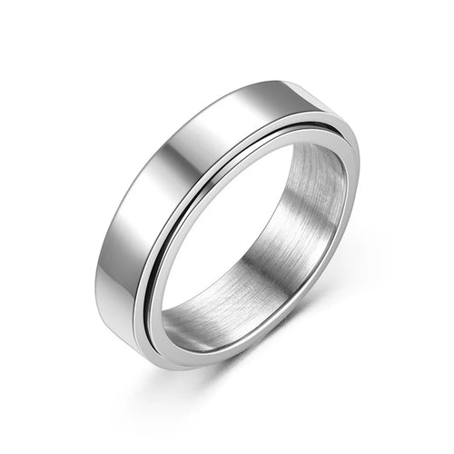 Stainless Steel Anxiety Spinner Ring