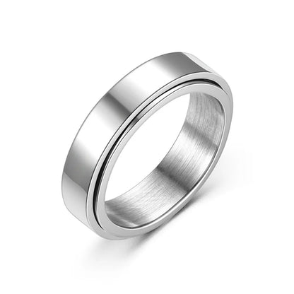 Stainless Steel Anxiety Spinner Ring