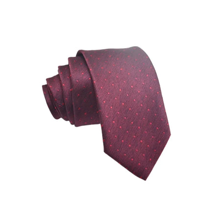 Men’s Silk Jacquard Tie (Floral & Dot Styles)