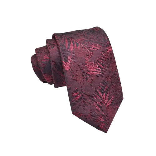 Men’s Silk Jacquard Tie (Floral & Dot Styles)