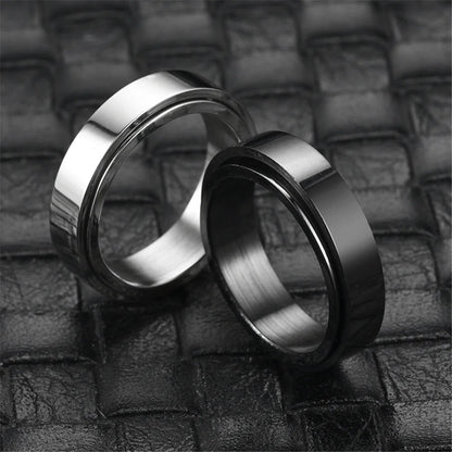 Stainless Steel Anxiety Spinner Ring