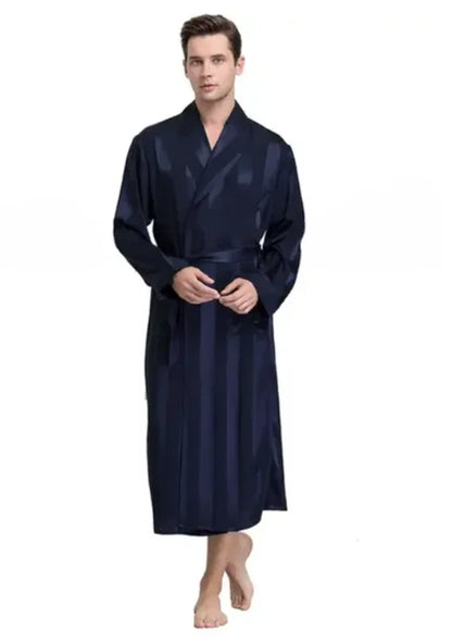 Men’s Satin Kimono Silk Bathrobe