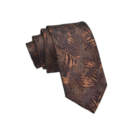 Men’s Silk Jacquard Tie (Floral & Dot Styles)