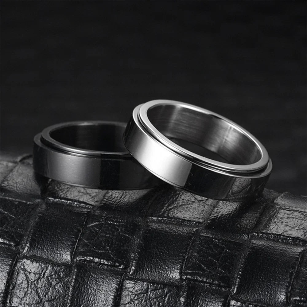 Stainless Steel Anxiety Spinner Ring