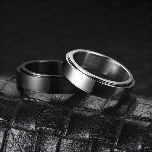 Stainless Steel Anxiety Spinner Ring