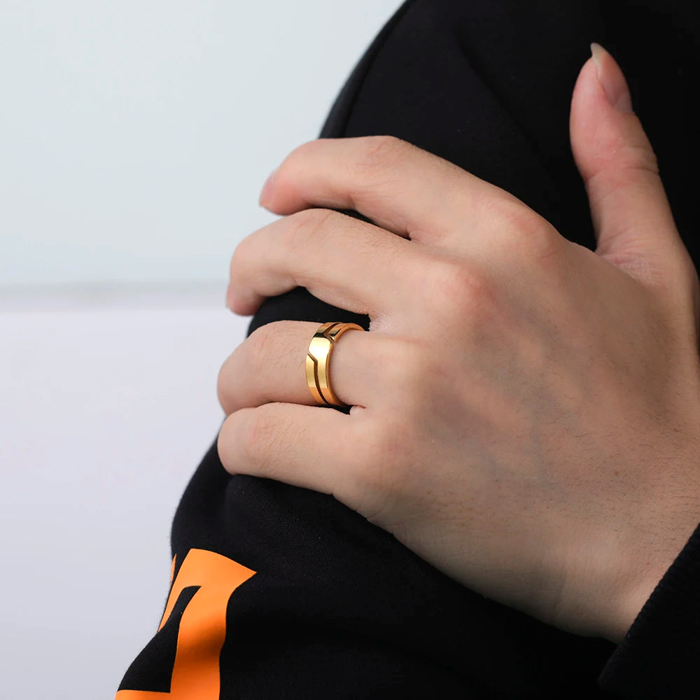 Skyrim Minimalist Stainless Steel Ring