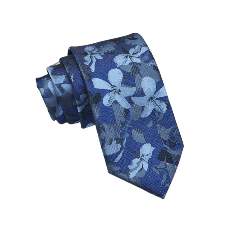 Men’s Silk Jacquard Tie (Floral & Dot Styles)