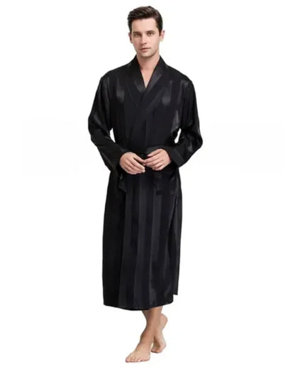 Men’s Satin Kimono Silk Bathrobe