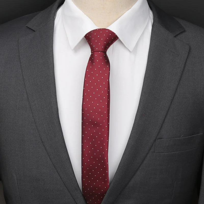 Black Skull Slim Necktie