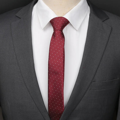 Black Skull Slim Necktie