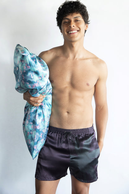 CALIFORNIA PRINT SILK BOXER SHORTS