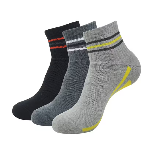 Men pack of 3 solid above ankle length socks